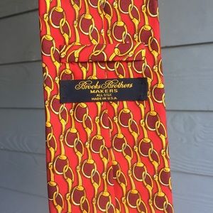 Vintage Brooks Brothers Makers Gold Chain Mens Tie